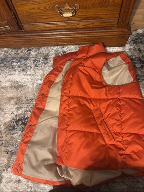Old Navy Orange Puffer Vest